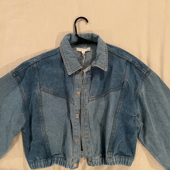 Cloud Ten colorblock denim jacket - NWT -size small - Picture 2 of 6